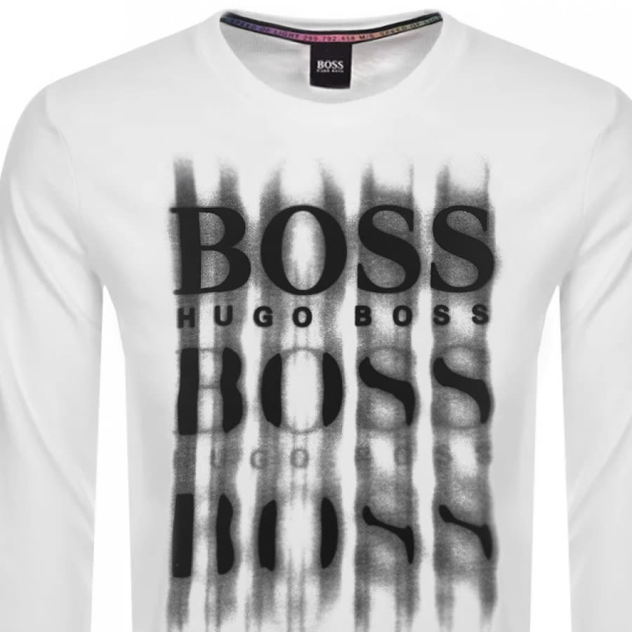 Alternative Image for ProductBOSS WBlurry Sweatshirt White2